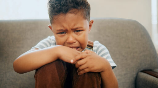 a child crying