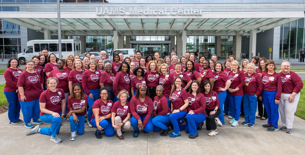 Nurses Week 2024 Spirit Day by the fountain