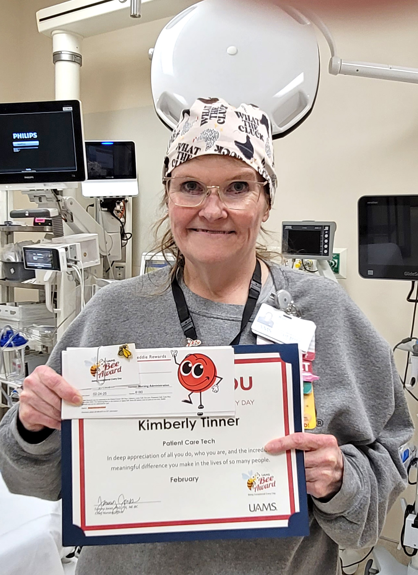 Kimberly Tinner is a PCT in the ED - Emergency Department