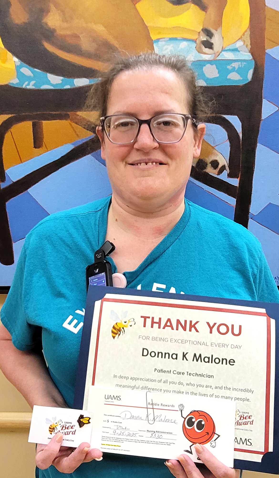 Donna K Malone is a Patient Care Technician in the Float Pool Unit