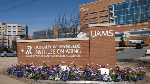 The exterior of the Donald W. Reynolds Institute on Aging