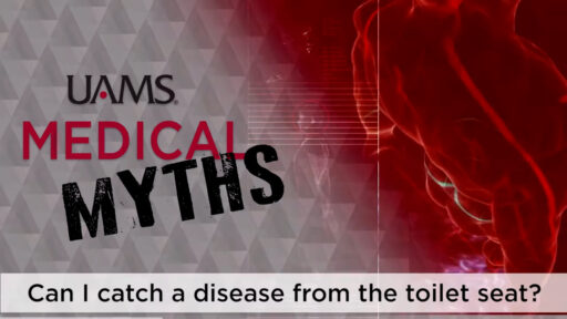 UAMS Medical Myths asks, "Can I catch a disease from the toilet seat?"