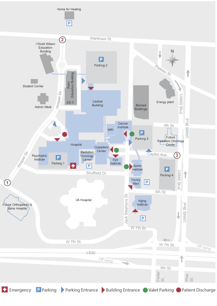 UAMS Campus Map