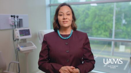 Donya Watson, M.D., narrates a tour of the Family Medical Center in El Dorado, Arkansas