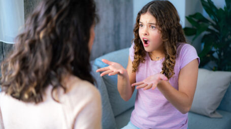 Child yelling at her mom