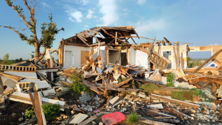 tornado destroyed house