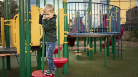 Kids playing at ACH playground